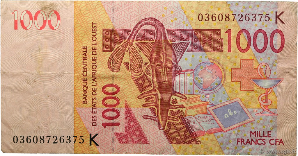 1000 Francs ÉTATS DE L AFRIQUE DE L OUEST  2003 P.715Ka TB