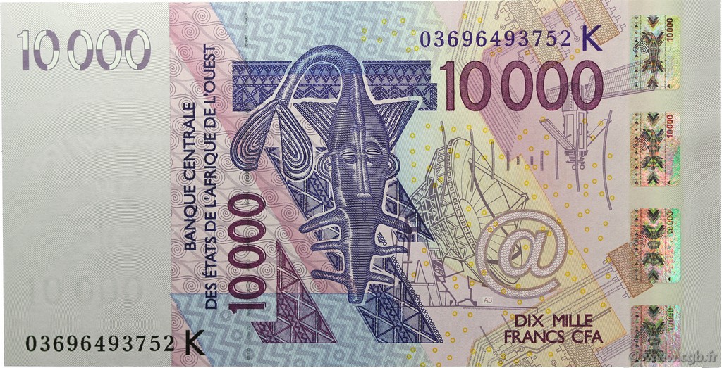 10000 Francs ÉTATS DE L AFRIQUE DE L OUEST  2003 P.718Ka NEUF