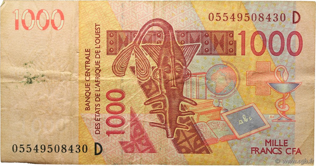 1000 Francs ÉTATS DE L AFRIQUE DE L OUEST  2005 P.415Dc TB