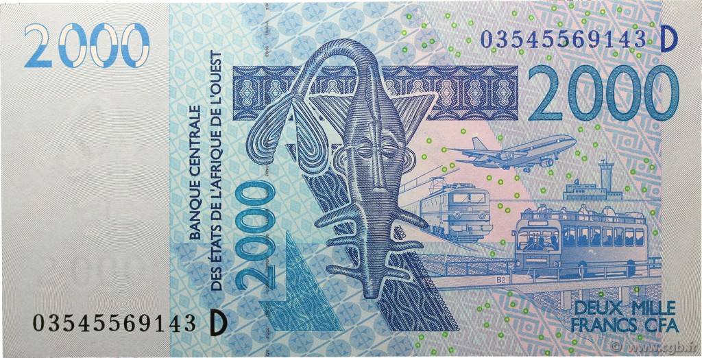 2000 Francs ÉTATS DE L AFRIQUE DE L OUEST  2003 P.416Da NEUF