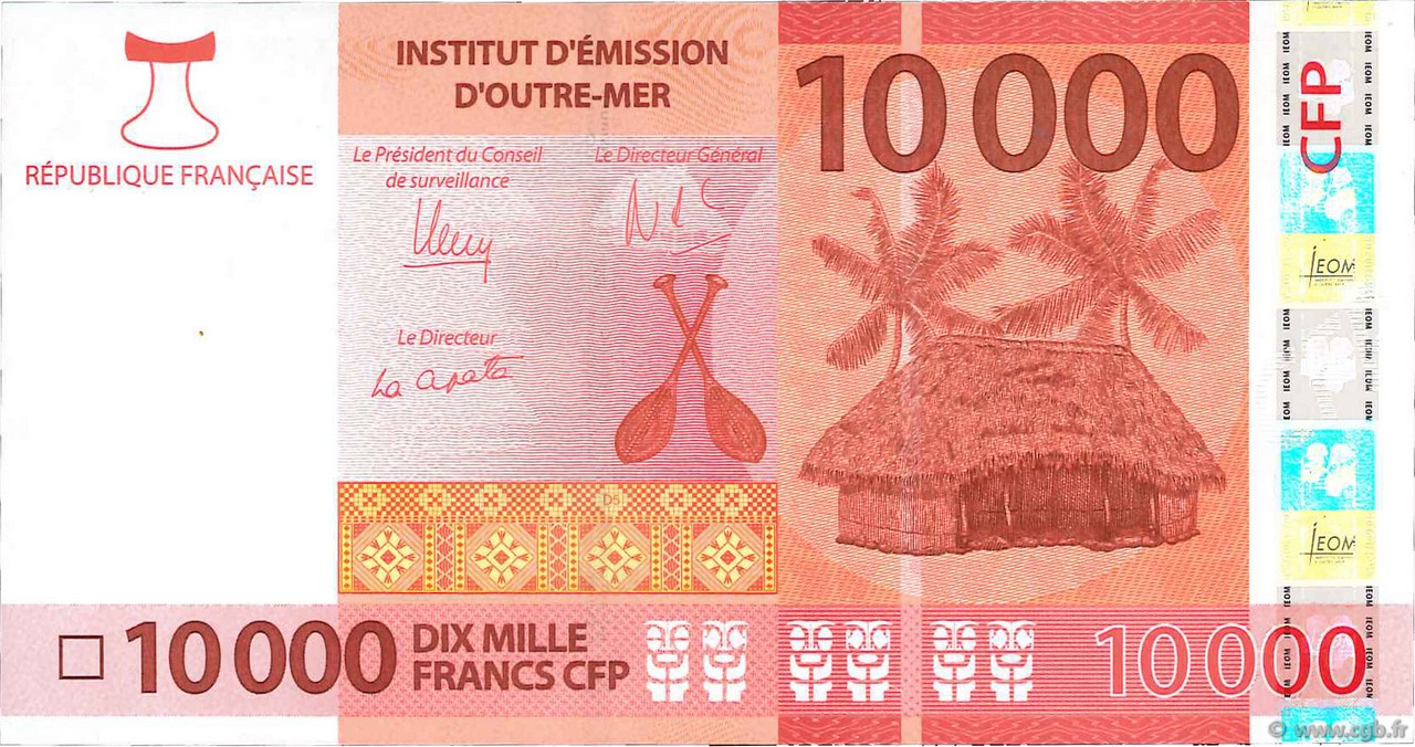 10000 Francs POLYNÉSIE, TERRITOIRES D OUTRE MER  2014 P.08 NEUF