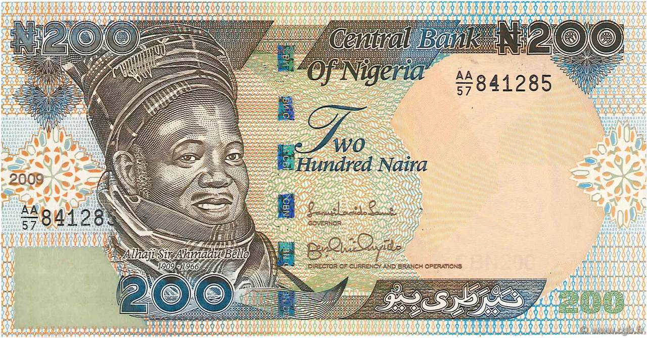 200 Naira NIGERIA  2009 P.29h NEUF
