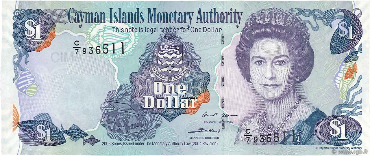 1 Dollar CAYMAN ISLANDS  2006 P.33d UNC