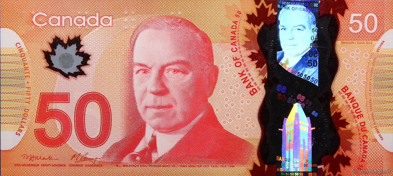 50 Dollars CANADA  2012 P.109a UNC