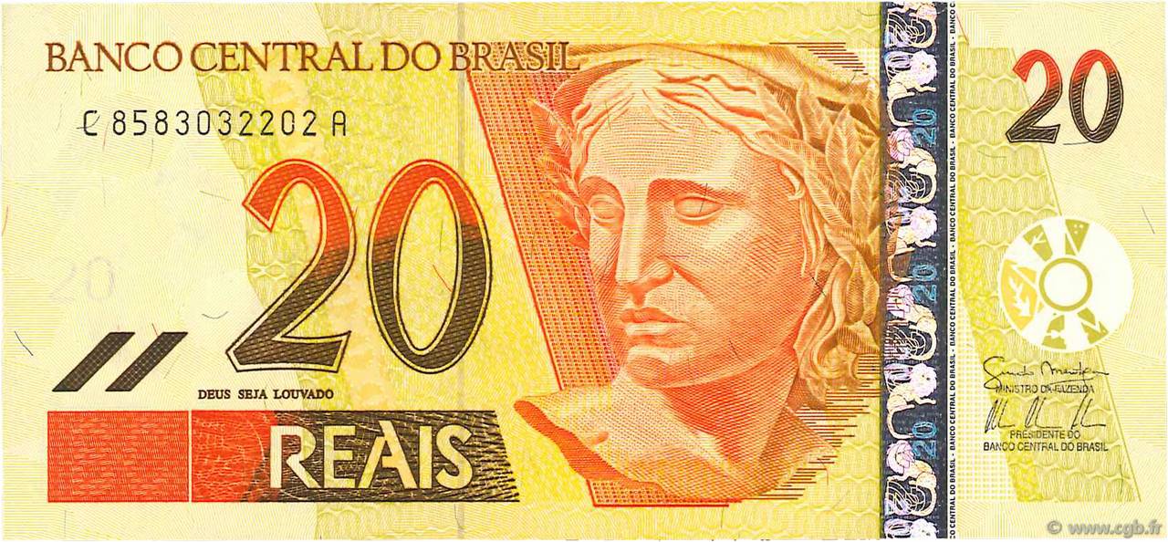 20 Reais BRÉSIL  2003 P.250(g) NEUF