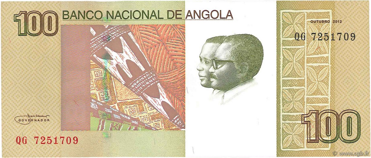 100 Kwanzas ANGOLA  2012 P.153 pr.NEUF