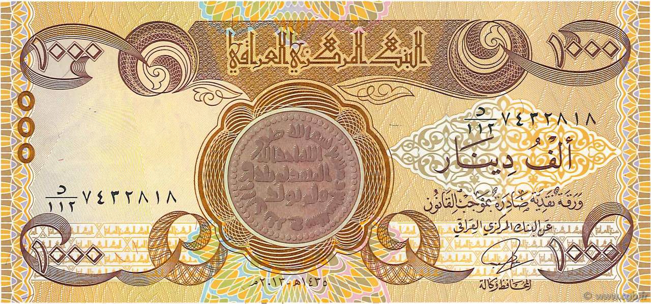 1000 Dinars IRAQ  2013 P.099 UNC