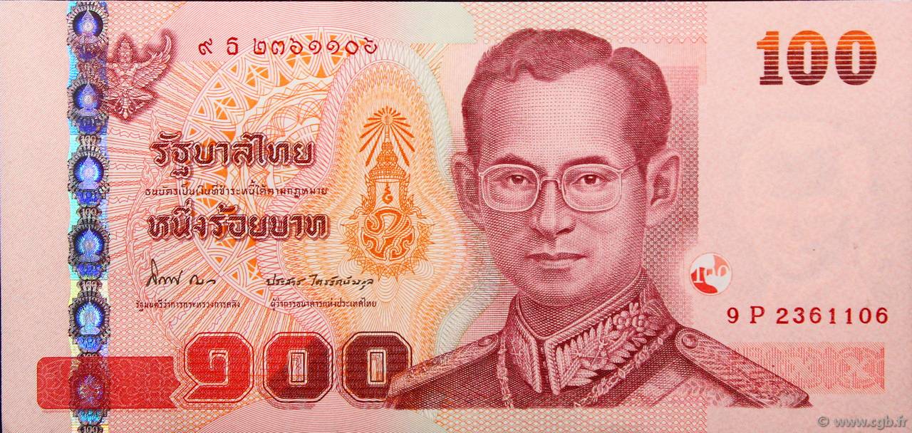 100 Baht THAÏLANDE  2012 P.126 NEUF