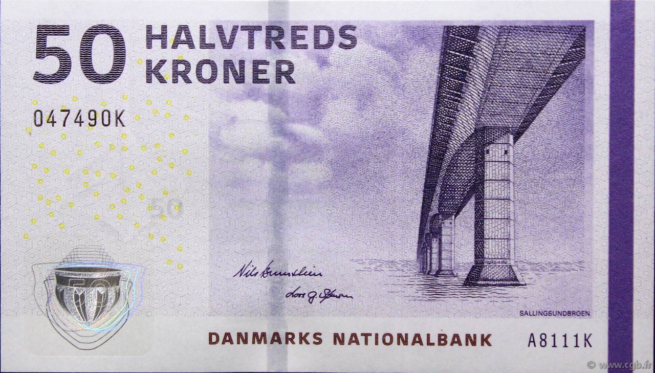 50 Kroner DANEMARK  2011 P.065d NEUF