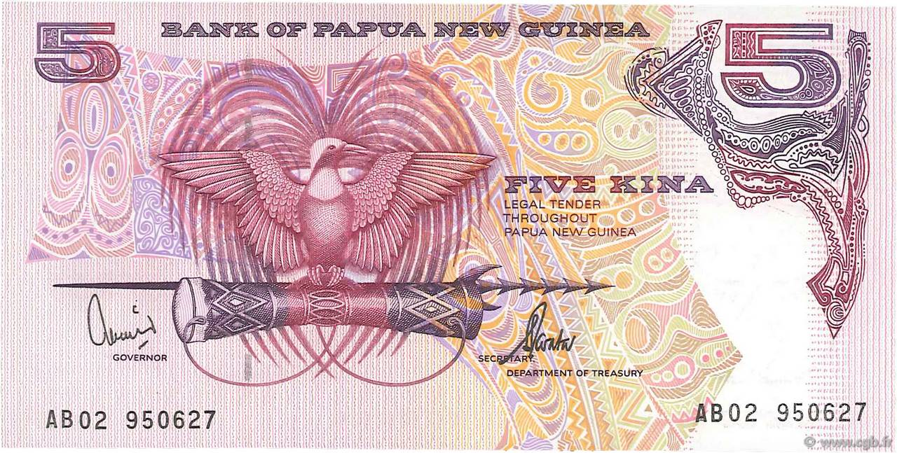 5 Kina PAPúA-NUEVA GUINEA  2002 P.13e FDC