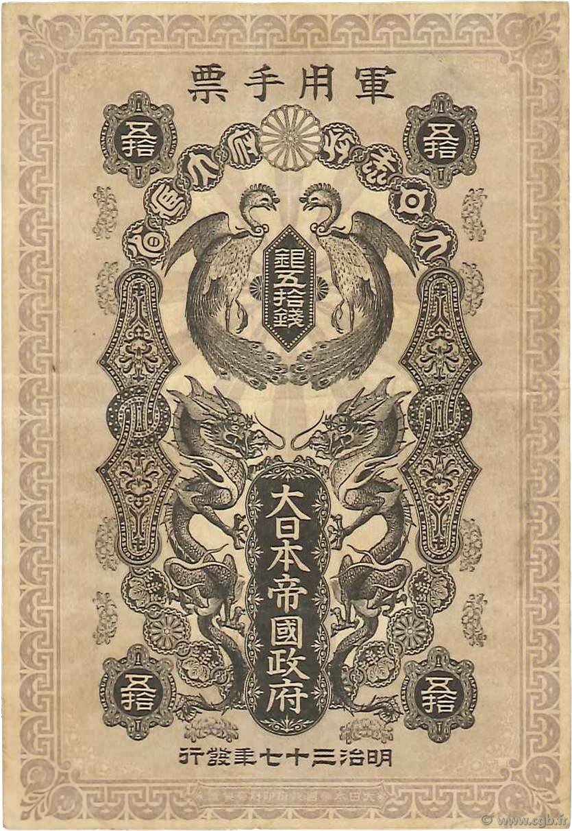 50 Sen JAPON  1904 P.M03b TTB