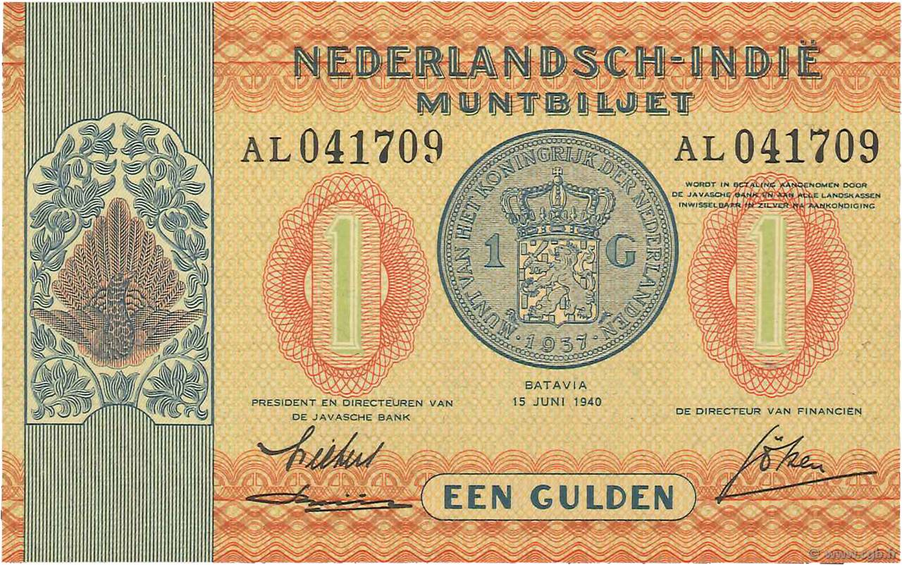1 Gulden INDES NEERLANDAISES  1940 P.108a NEUF