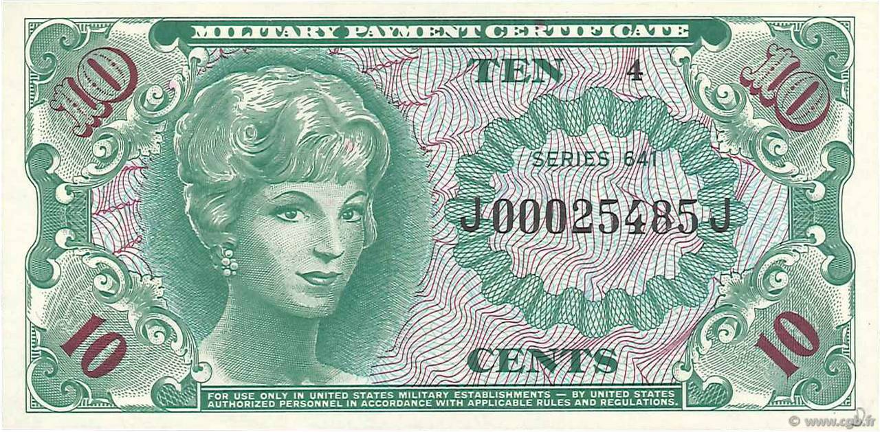 10 Cents ÉTATS-UNIS D AMÉRIQUE  1965 P.M058a NEUF