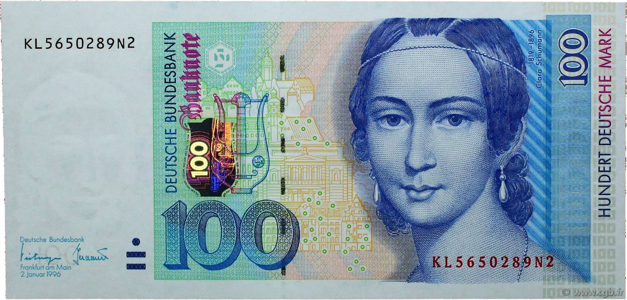 100 Deutsche Mark ALLEMAGNE FÉDÉRALE  1996 P.46 NEUF
