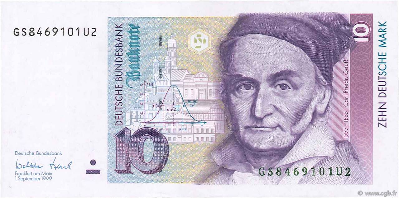 10 Deutsche Mark ALLEMAGNE FÉDÉRALE  1999 P.38d pr.NEUF