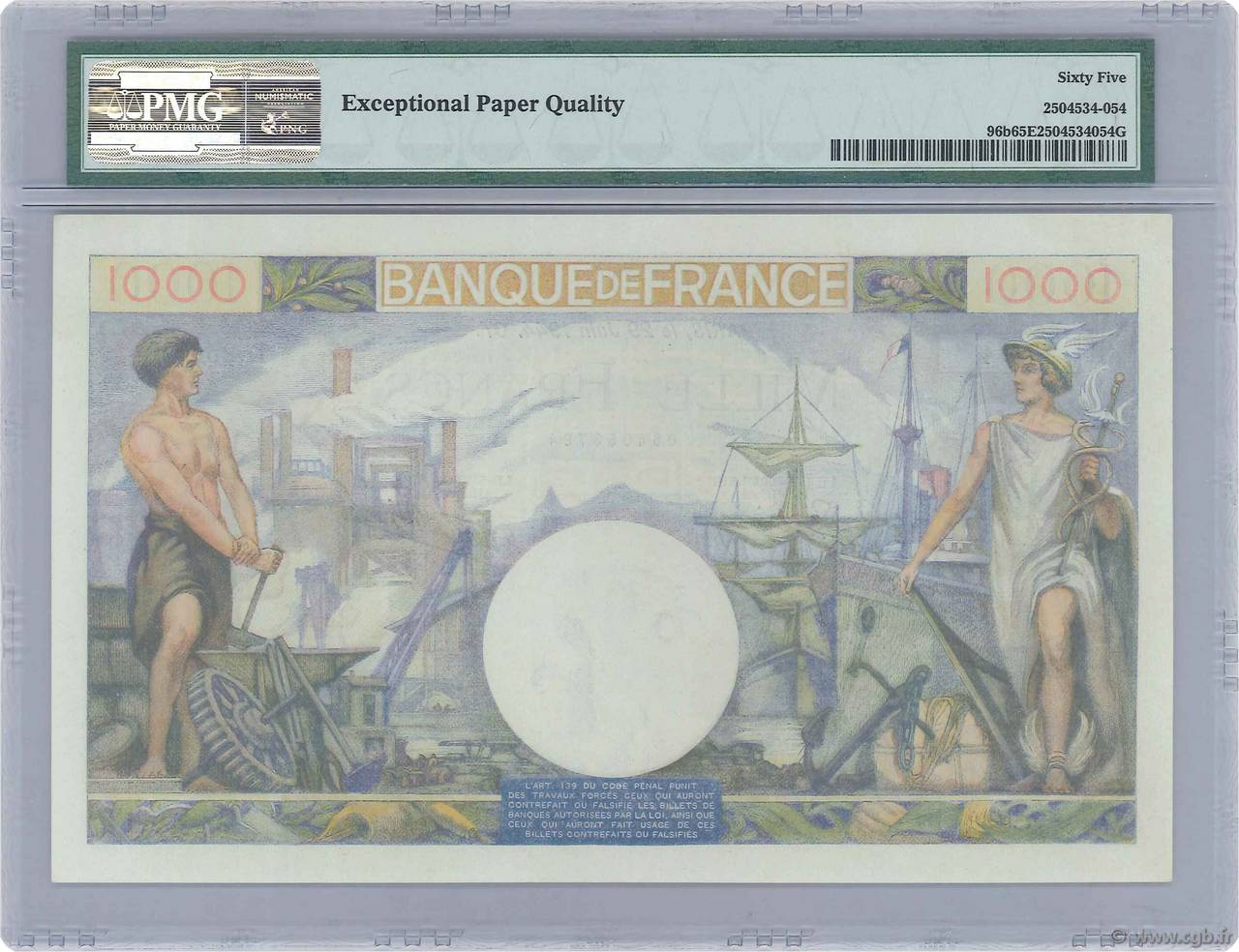 Francs Commerce Et Industrie France F B Billets