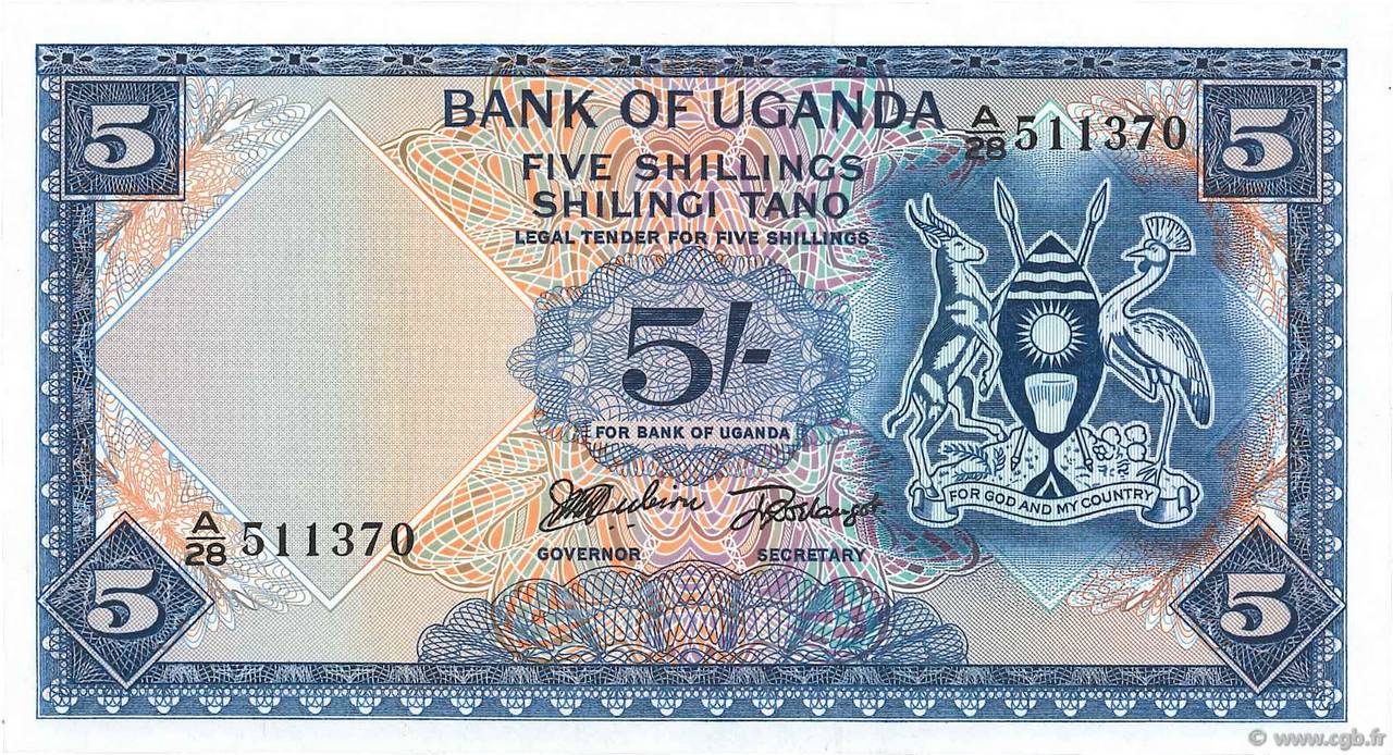 Shillings Uganda P A B Banknotes 16224 Hot Sex Picture picture
