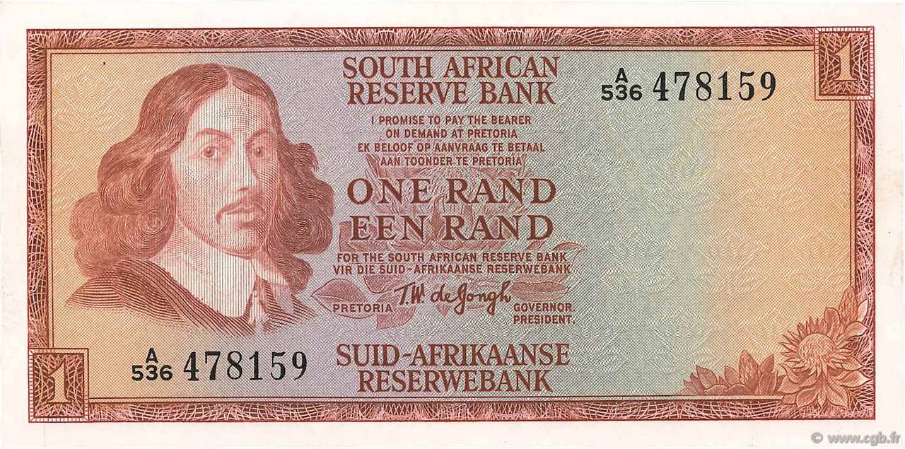 1 Rand AFRIQUE DU SUD  1967 P.109b pr.SPL