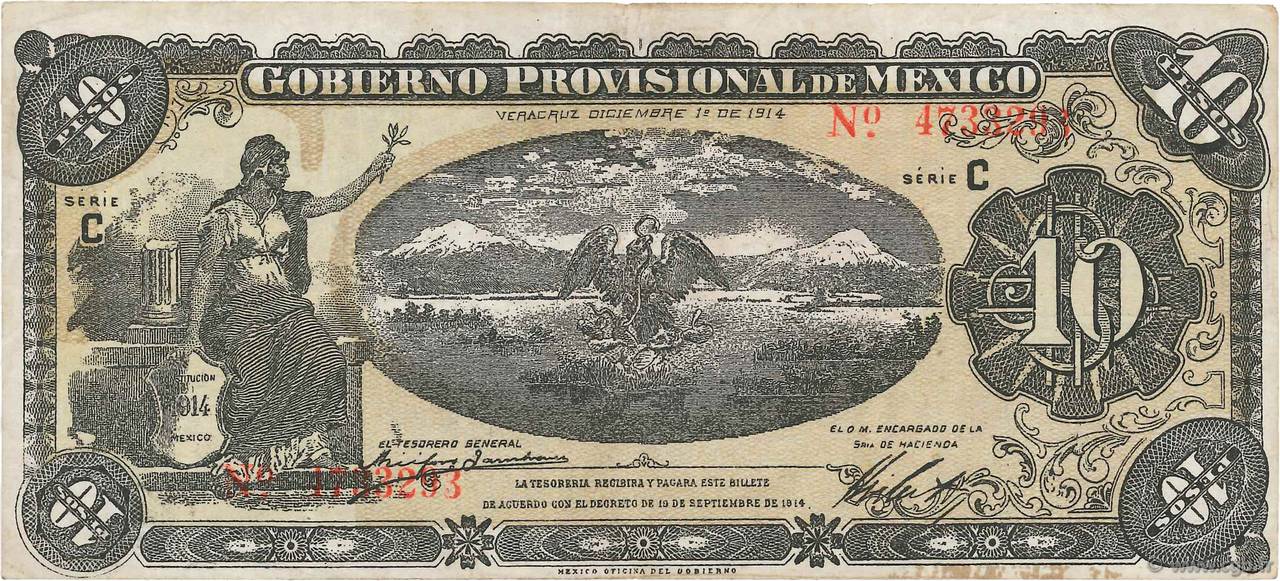10 Pesos MEXIQUE Veracruz 1914 PS.1107a TTB