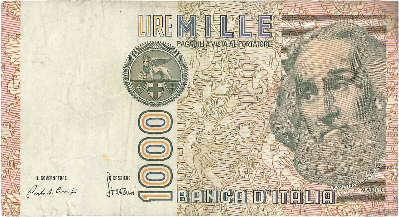 1000 Lire ITALY  1982 P.109a F