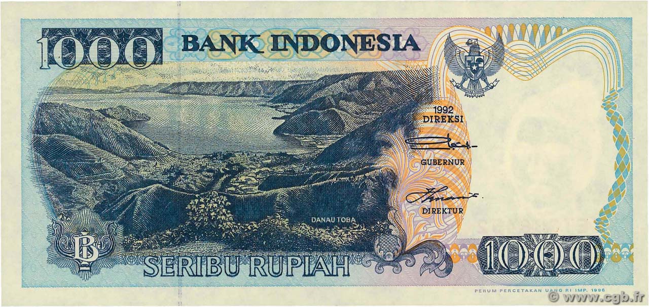 1000 Rupiah INDONESIA  1996 P.129e UNC-