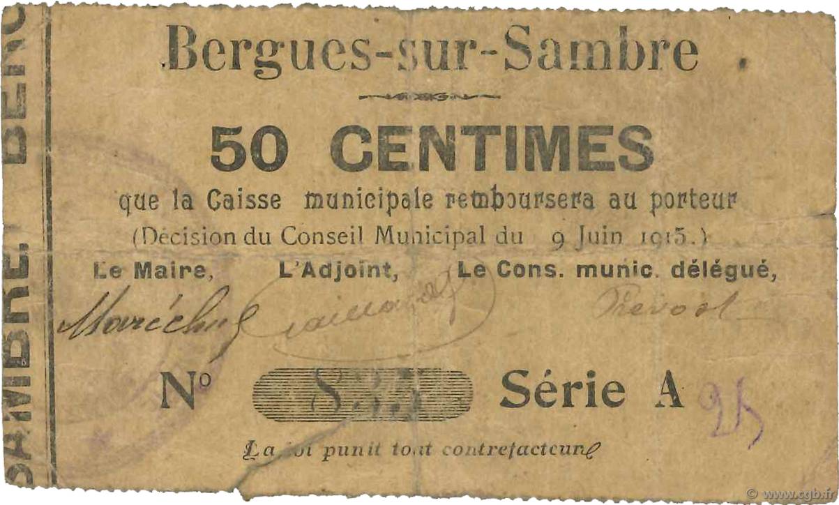 50 Centimes FRANCE régionalisme et divers  1915 JP.02-0209 B