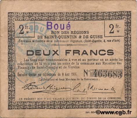 2 Francs FRANCE régionalisme et divers  1916 JP.02-0321.SQG TTB