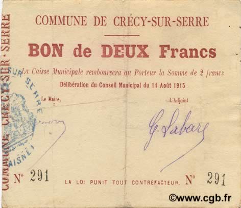 2 Francs FRANCE régionalisme et divers  1915 JP.02-0534 TTB