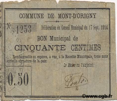 50 Centimes FRANCE régionalisme et divers  1914 JP.02-1561 TB