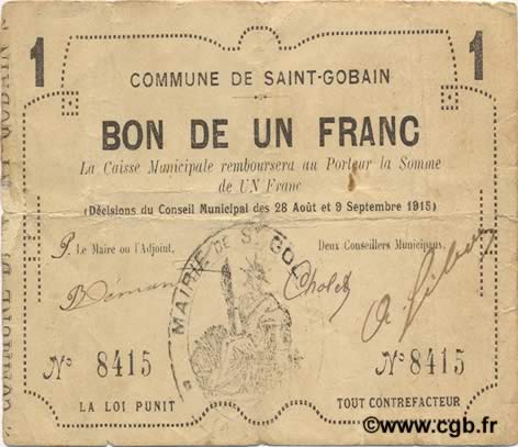 1 Franc FRANCE regionalism and miscellaneous  1915 JP.02-2015 VF
