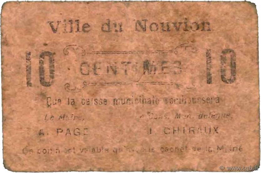 10 Centimes FRANCE régionalisme et divers Nouvion 1916 JP.02-2676 AB