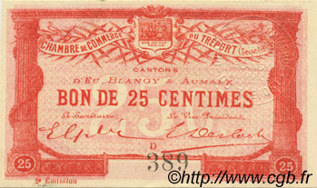 25 Centimes FRANCE régionalisme et divers Le Tréport 1915 JP.071.04 NEUF