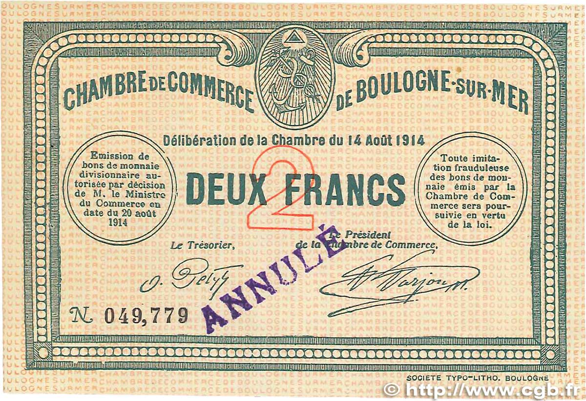 2 Francs Annulé FRANCE régionalisme et divers  1914 JP.031.09var. pr.SPL