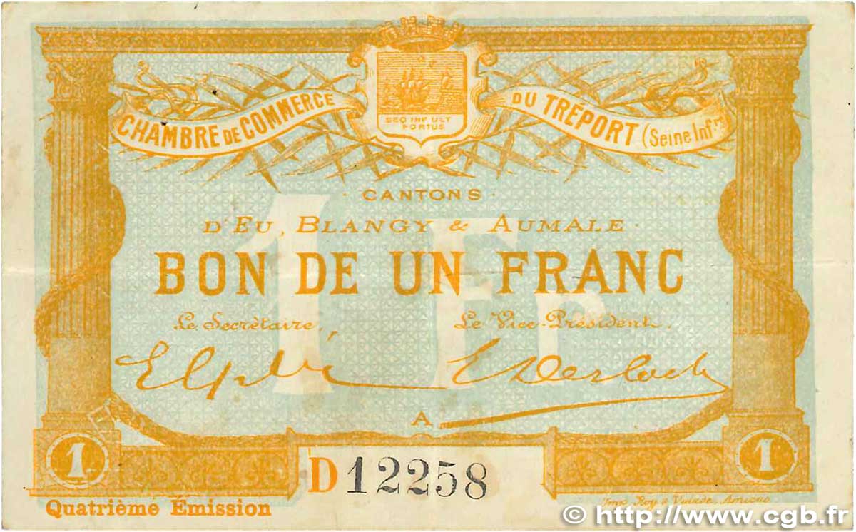 1 Franc FRANCE régionalisme et divers  1916 JP.071.14var. TTB+