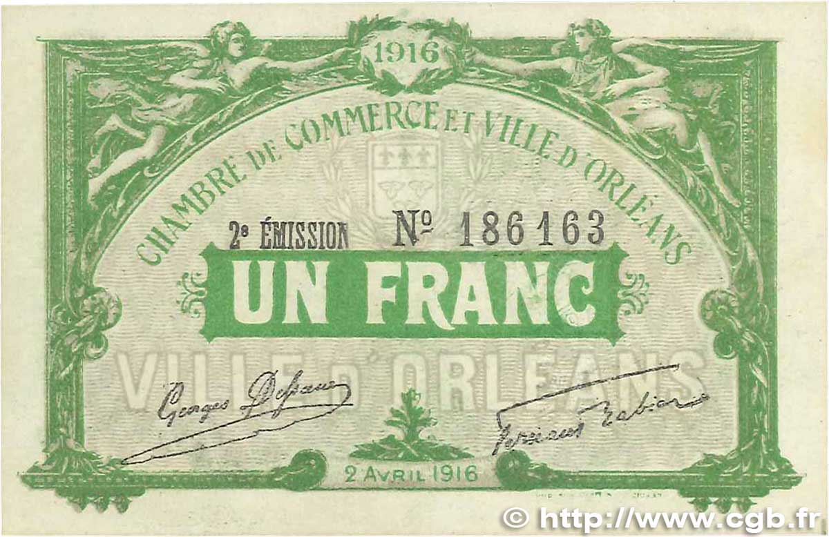 1 Franc FRANCE régionalisme et divers  1916 JP.095.12var. SUP