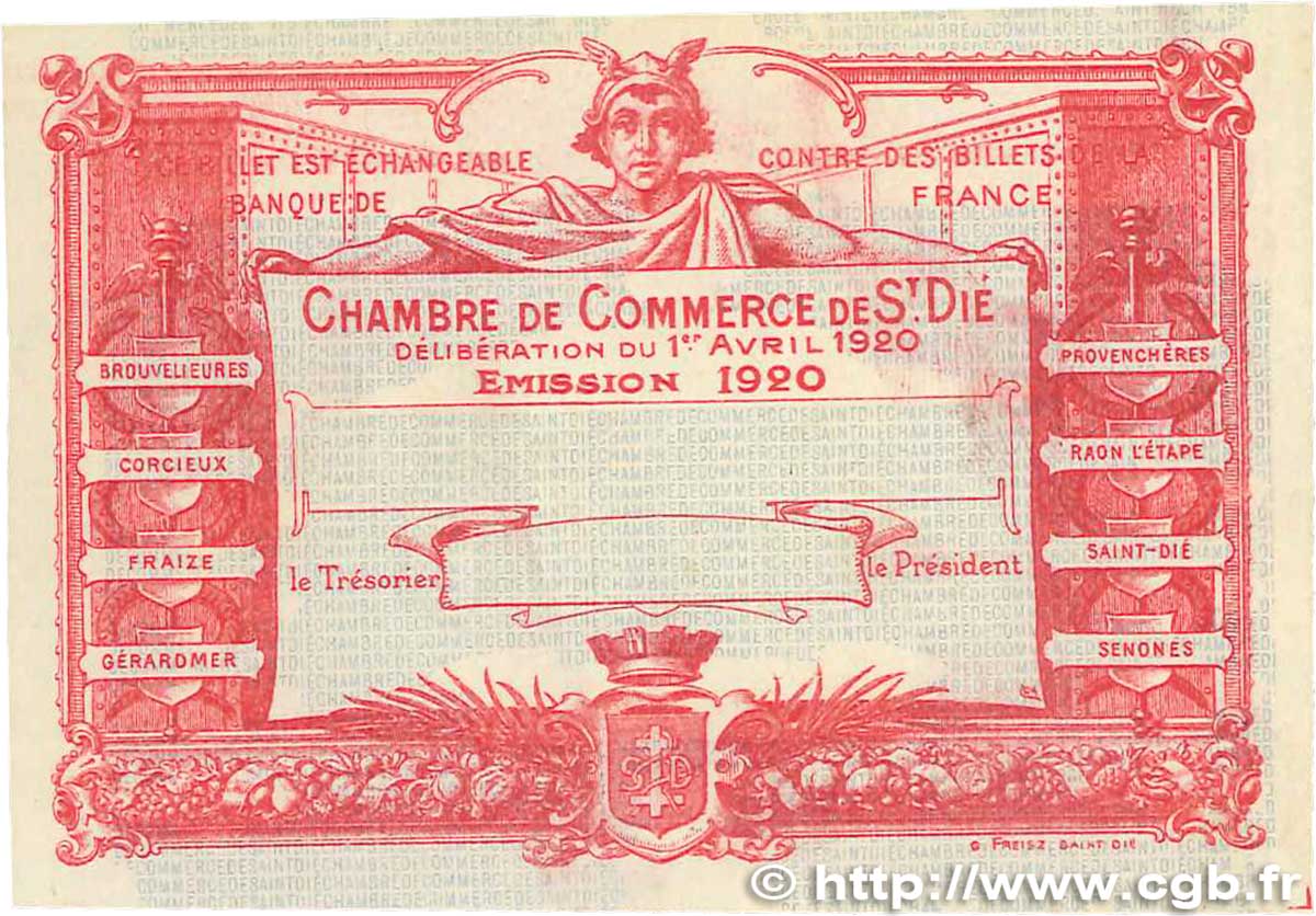 50 Centimes Épreuve FRANCE regionalism and miscellaneous  1920 JP.112.17var. AU
