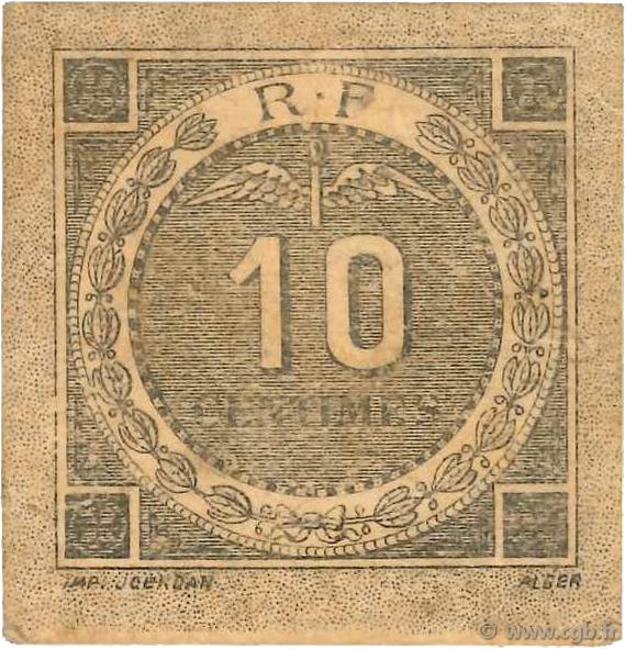 10 Centimes FRANCE régionalisme et divers Bougie, Sétif 1916 JP.139.10 TB