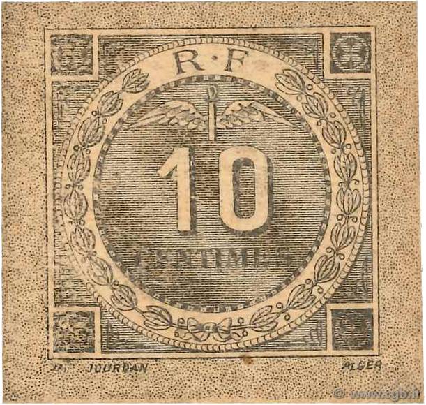 10 Centimes FRANCE regionalism and miscellaneous Bougie, Sétif 1916 JP.139.10 VF+
