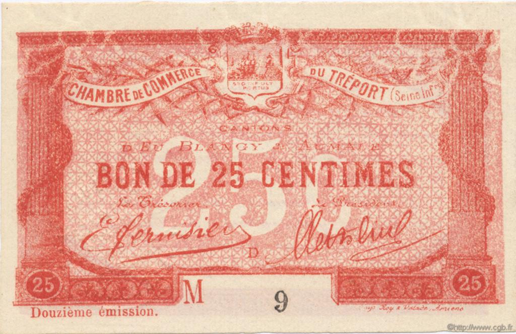 25 Centimes FRANCE régionalisme et divers Le Tréport 1920 JP.071.46 SPL à NEUF