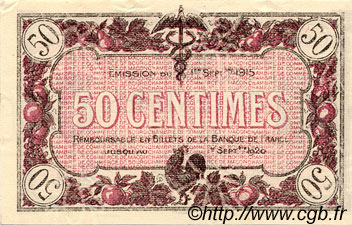 50 Centimes FRANCE régionalisme et divers Macon, Bourg 1915 JP.078.07 TTB à SUP