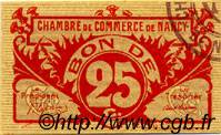 25 Centimes FRANCE régionalisme et divers Nancy 1918 JP.087.67 SPL à NEUF