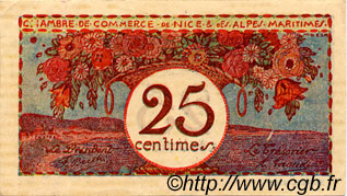 25 Centimes FRANCE régionalisme et divers Nice 1918 JP.091.19 TTB à SUP