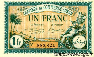 1 Franc FRANCE régionalisme et divers Oran 1921 JP.141.27 SPL à NEUF