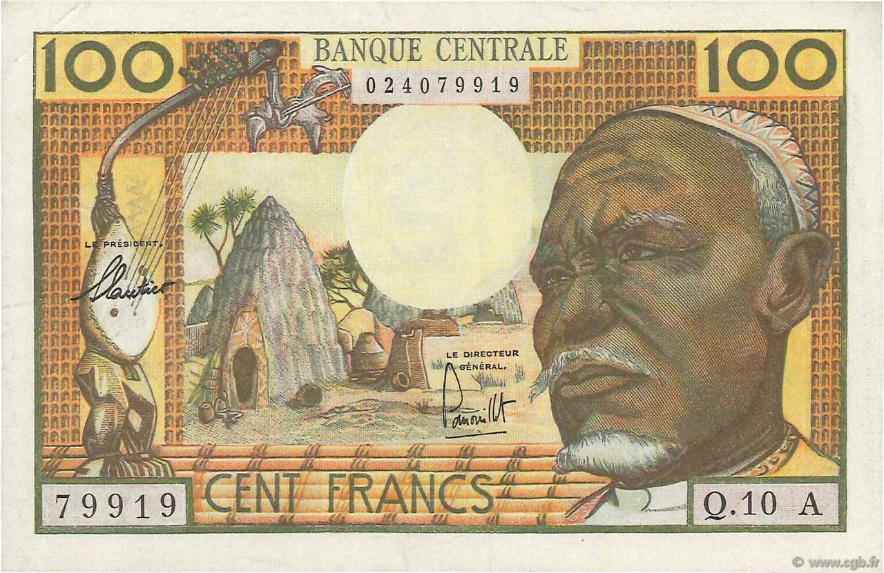 100 Francs ÉTATS DE L AFRIQUE ÉQUATORIALE  1963 P.03a SUP+