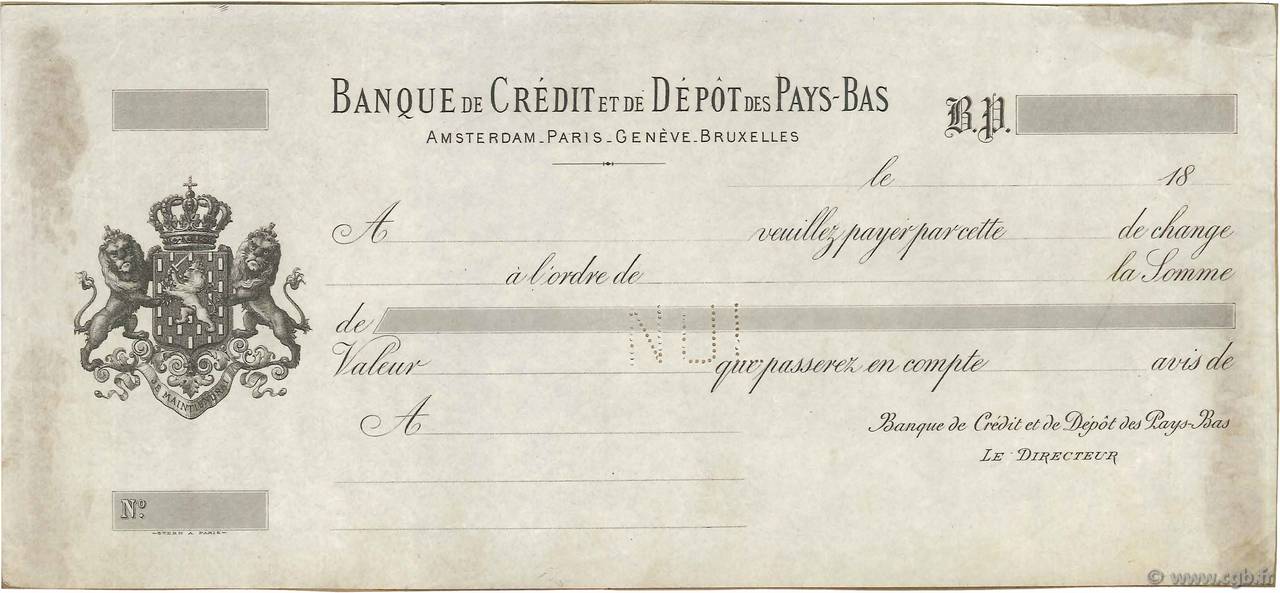 Francs Non émis FRANCE regionalism and miscellaneous Paris 1863 DOC.Lettre VF