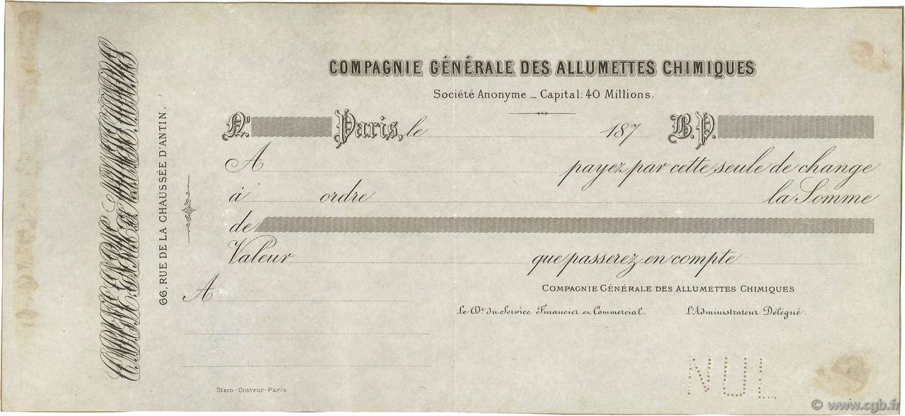 Francs Non émis FRANCE Regionalismus und verschiedenen Paris 1870 DOC.Lettre SS