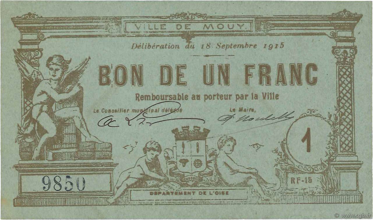 1 Franc FRANCE régionalisme et divers  1915 JPNEC.60.48 SPL