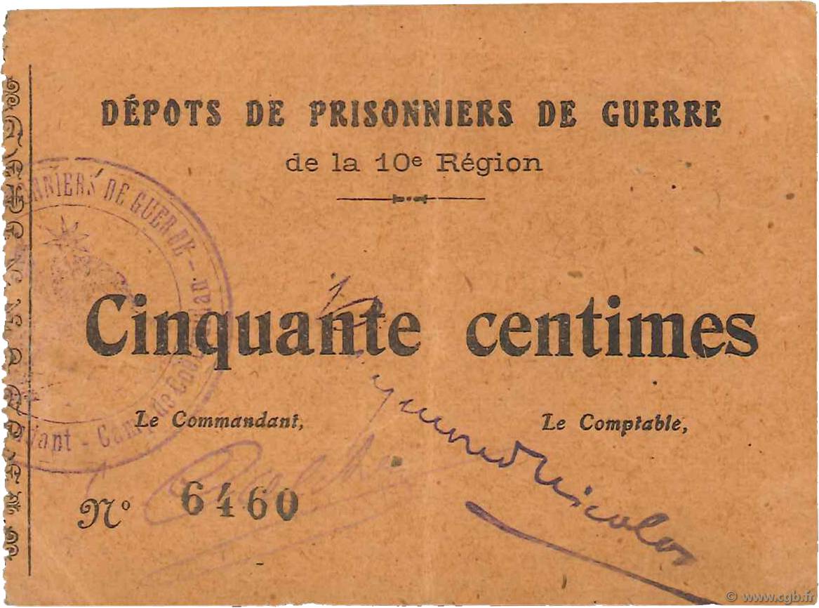 50 Centimes FRANCE regionalismo e varie  1914 JPNEC.56.02 SPL