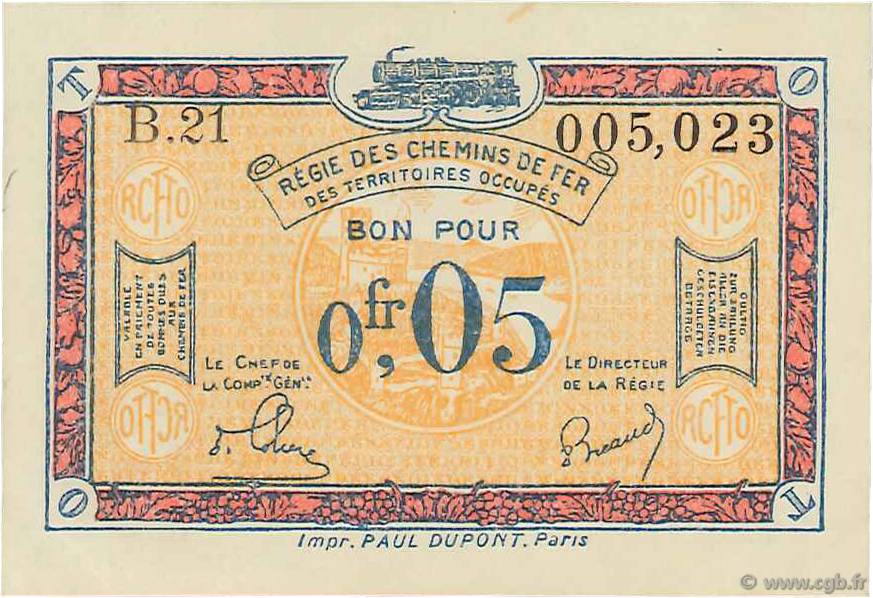 5 Centimes FRANCE regionalismo e varie  1923 JP.135.01 SPL+