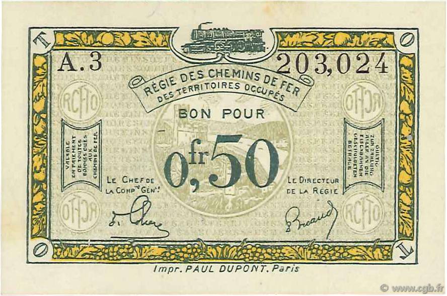 50 Centimes FRANCE Regionalismus und verschiedenen  1923 JP.135.04 ST